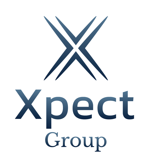 xpect group logo white background colour