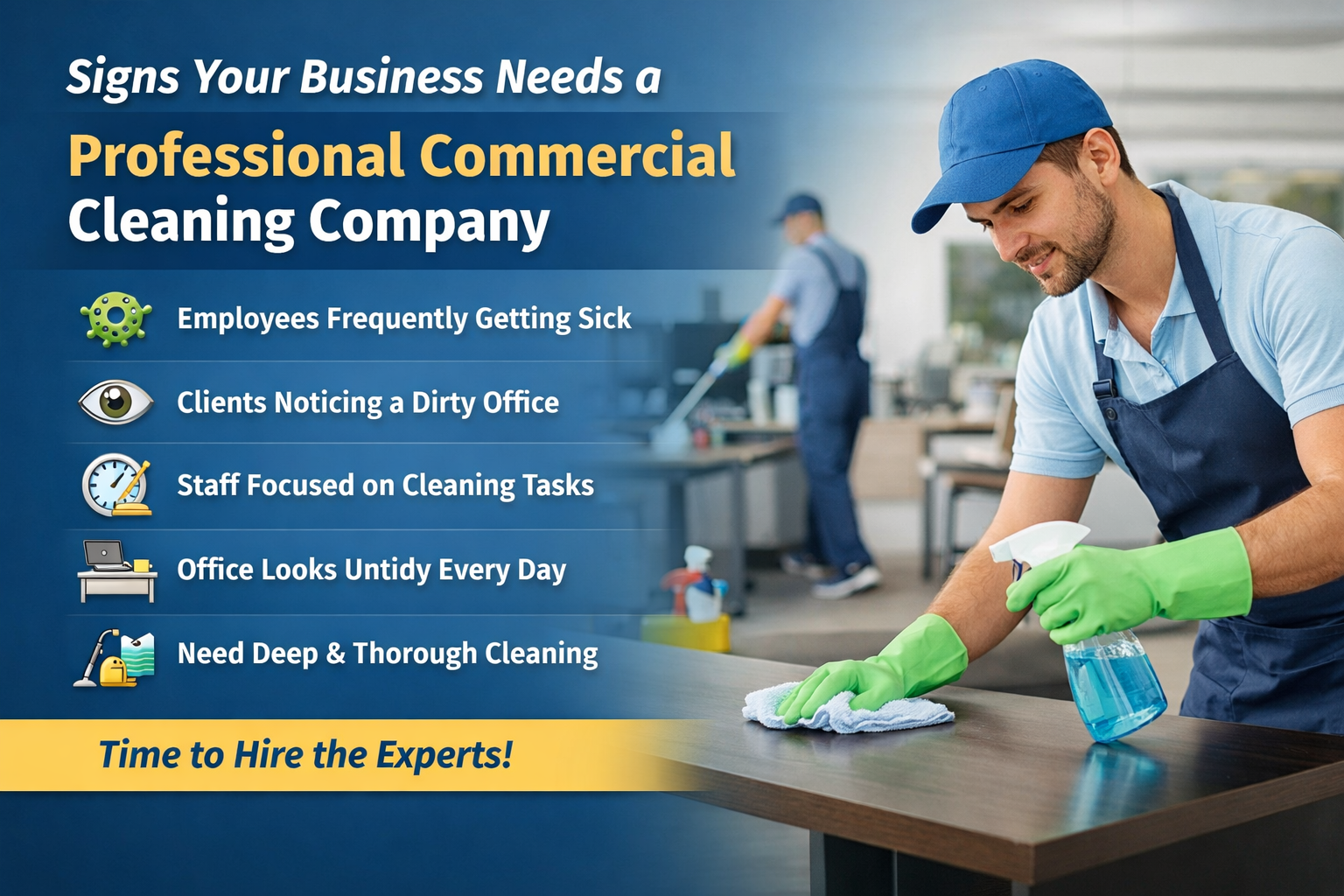 Signs Your Business Needs a Professional Commercial Cleaning Company