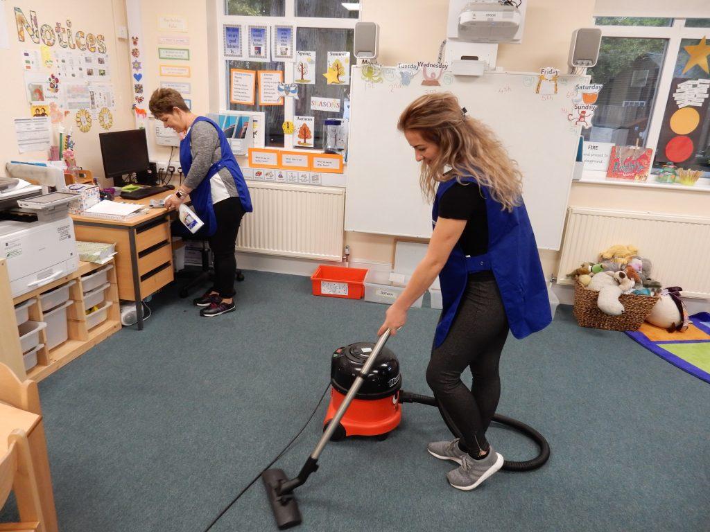 School office cleaning by professional cleaners