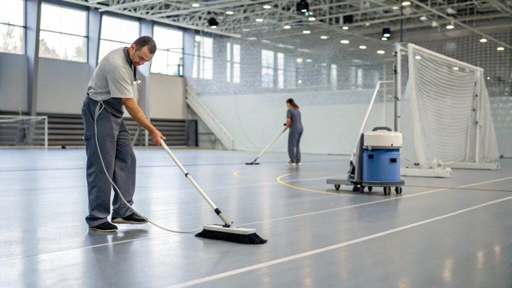 Gymnasium cleaning by professional gym cleaning services in London