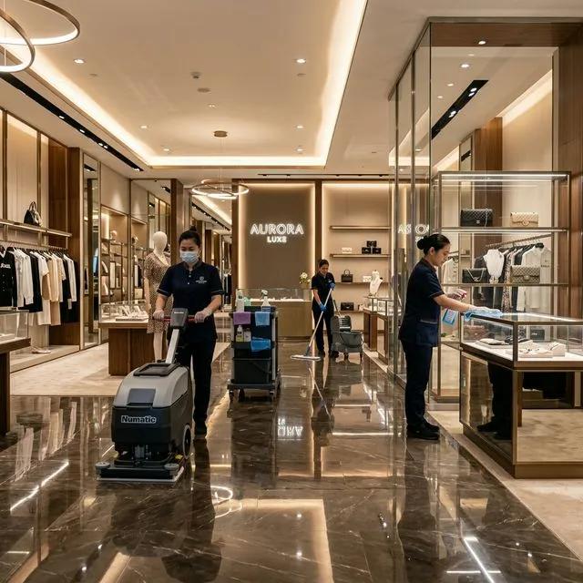 Retail store cleaning service